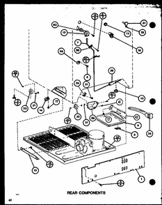 Rear Components (tm20k/p7791118w) (tm20k/p7791119w) (tmi20k/p7791120w) (tmi20k/p7791121w) Diagram and Parts List for TM20K-P7791118W  Amana Refrigerator