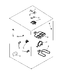 Electrical Components Diagram and Parts List for ARHC7700E P1142638NE Amana Range
