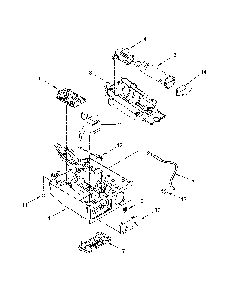 Control panel parts Diagram and Parts List for 59689553101  Amana Ice Maker
