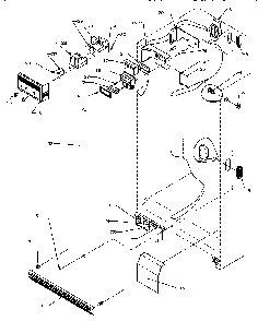 Controls And Cabinet Diagram and Parts List for SZD25S5W-P1190415WW  Amana Refrigerator