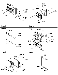 Door Assemblies And Handles Diagram and Parts List for TX19V2E-P1315801WE  Amana Refrigerator
