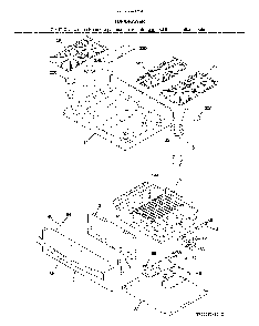 Top/Drawer Diagram and Parts List for 79075343314  Kenmore Range