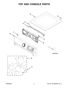 Part Location Diagram of W11550671 Whirlpool QUICK START GUIDE