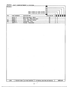 Unit Compartment And System Page 3 Diagram and Parts List for 21534-7A  Admiral Refrigerator