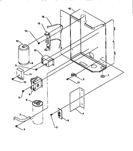 Control Box Assemlby Diagram and Parts List for RCC36A3A P1172405C Amana Air Conditioner