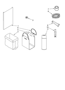 Accessory Parts Diagram and Parts List for TC507B1  Jenn-Air Trash Compactor