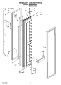 FREEZER DOOR PARTS Diagram and Parts List for JS48SEDUDB00  Jenn-Air Refrigerator