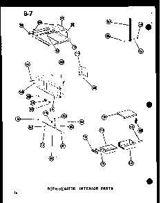 Refrigerator Interior Parts Diagram and Parts List for SRI19W-P60350-36W  Amana Refrigerator