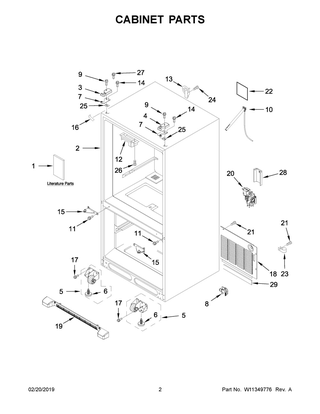 Part Location Diagram of W11308944 Whirlpool Energy Guide