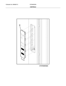 Controls Diagram and Parts List for CFD28SDQSA  Crosley Refrigerator