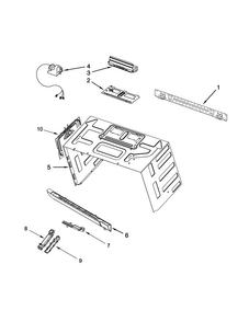 Cabinet And Installation Parts Diagram and Parts List for JMV9196CS0  Jenn-Air Microwave