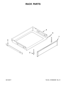 Rack Parts Diagram and Parts List for MGR8600DE0  Maytag Range