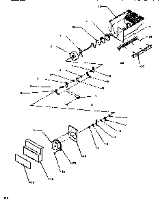 Crushed Ice Bucket Diagram and Parts List for SSD522NBW-P1181001WW  Amana Refrigerator