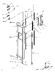 Freezer Door Diagram and Parts List for SXDE27QE-P1162208WE  Amana Refrigerator