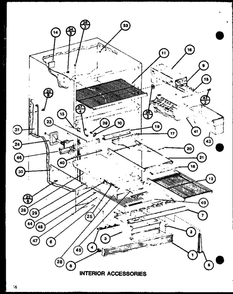 Interior Accessories 5 Diagram and Parts List for IC3H-P7621307W-TM  Amana Refrigerator