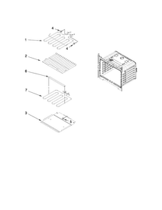 Internal Oven Parts Diagram and Parts List for MEW7627AB01  Maytag Wall Oven