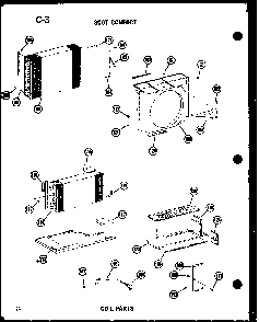 Coil Parts Diagram and Parts List for 11-5J P54336-67R Amana Air Conditioner