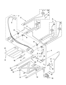 Manifold Parts Diagram and Parts List for AGR5844VDS2  Amana Range