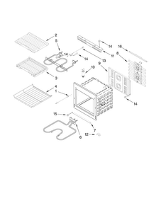 Part Location Diagram of W10277572 Whirlpool RACK-OVEN