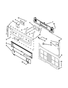 Control Panel Parts Diagram and Parts List for MGR7662WB4  Maytag Range