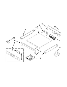 Control Panel Parts Diagram and Parts List for JJW3830WS01  Jenn-Air Wall Oven