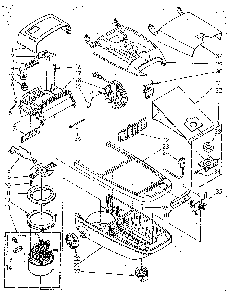 Base Assembly Diagram and Parts List for 1162040090  Kenmore Canister Vacuum