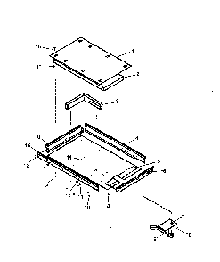 Heater Box Assy Diagram and Parts List for CAK2H30E2-P1131583NE  Amana Cooktop
