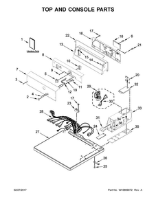 Part Location Diagram of W10868771 Whirlpool Wiring diagram