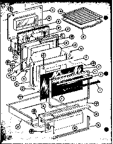 Section 9 Diagram and Parts List for RCC-1010 P85729-1S Amana Range