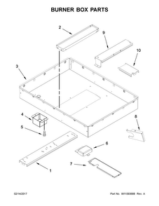 Part Location Diagram of W10833630 Whirlpool SHIELD-HT