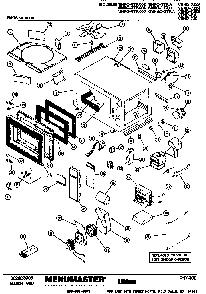 Section 1 Diagram and Parts List for VEND-7005  Amana Microwave