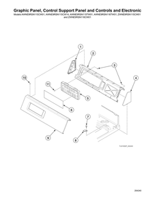Graphic Panel/Control Support Panel/Controls/Electronic Diagram and Parts List for AWNE9RSN115TW01  Speed Queen Washer