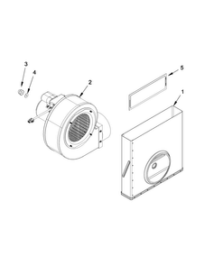 Blower Unit Parts Diagram and Parts List for JED4536WR02  Jenn-Air Cooktop