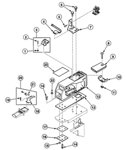 Meter Case 1 Diagram and Parts List for SDE107WF99L6  Speed Queen Dryer