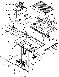 Divider Block Diagram and Parts List for TR25S5-P1196402WW  Amana Refrigerator