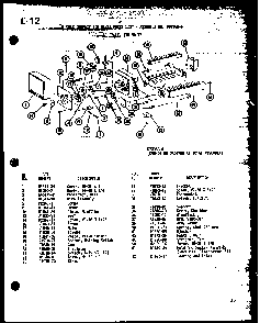 8 Cube Compact Ice Maker Diagram and Parts List for UF22C P60345-82W Amana Freezer
