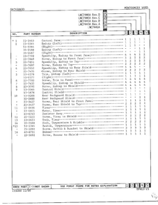Backguard Page 2 Diagram and Parts List for 7440A REV B Norge Dryer