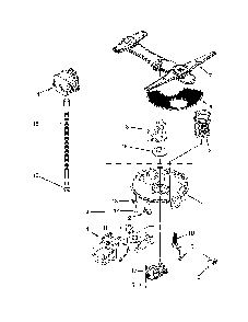 Pump, Washarm And Motor Parts Diagram and Parts List for 66512833K314  Kenmore Dishwasher