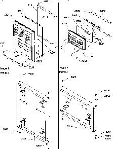Door Assemblies Diagram and Parts List for TR18TE-P1303101WE  Amana Refrigerator