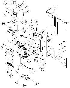 Evaporator And Air Handling Diagram and Parts List for 36048-P1122102W  Amana Refrigerator