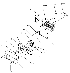 Ice Maker Diagram and Parts List for SBI20QE-P1162905WE  Amana Refrigerator