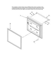 Freezer Door Parts, Optional Parts Diagram and Parts List for JBL2088HES13  Jenn-Air Refrigerator