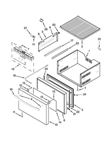 Upper Drawer Parts Diagram and Parts List for JUD24FCERS00  Jenn-Air Refrigerator