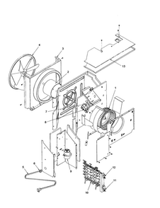 Fan And Control Diagram and Parts List for TE10085W2A-TE10085W2A  Amana Air Conditioner