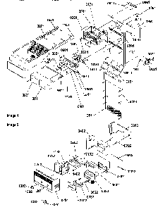 Ice Maker/control Assy Diagram and Parts List for SXD322L-P1313901WL  Amana Refrigerator