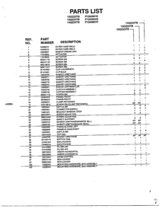 Front And Outer Case Page 2 Diagram and Parts List for P1200801R  Amana Air Conditioner