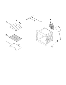 Internal Oven Parts Diagram and Parts List for MEW6627DDS19  Maytag Wall Oven