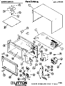 Section 2 Diagram and Parts List for 70 0502 Amana Microwave