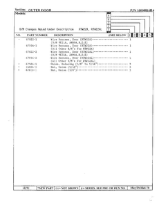 Outer Door Page 5 Diagram and Parts List for 22752  Maytag Refrigerator