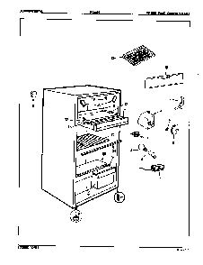 Fresh Food Compartment Diagram and Parts List for RC10H E7S01 Maytag Refrigerator